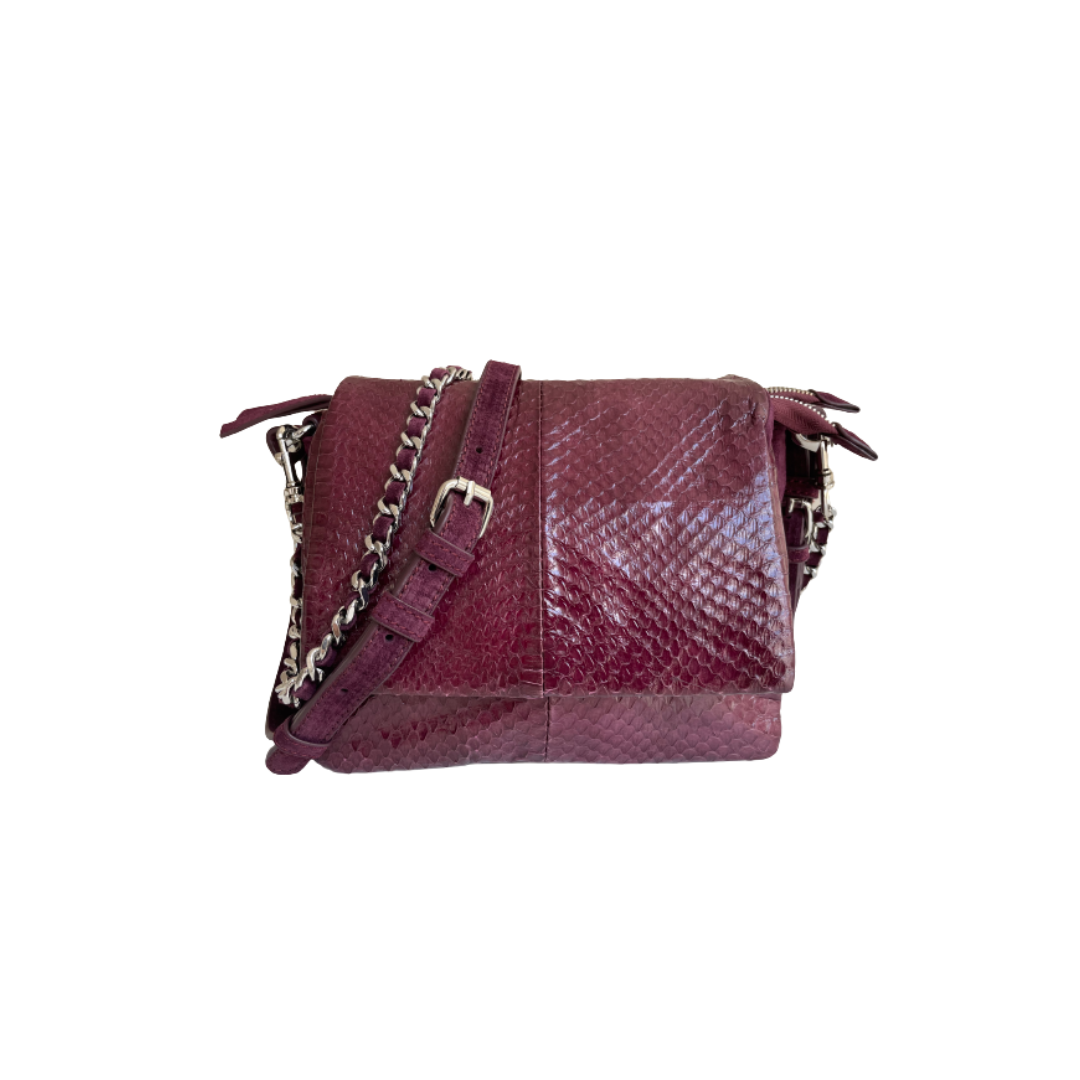 SAC ABY SNAKE BORDEAUX