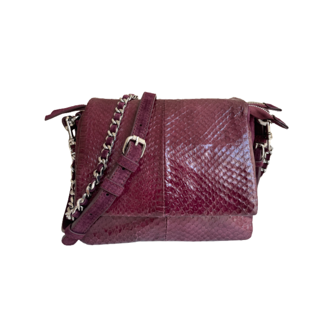 SAC ABY SNAKE BORDEAUX